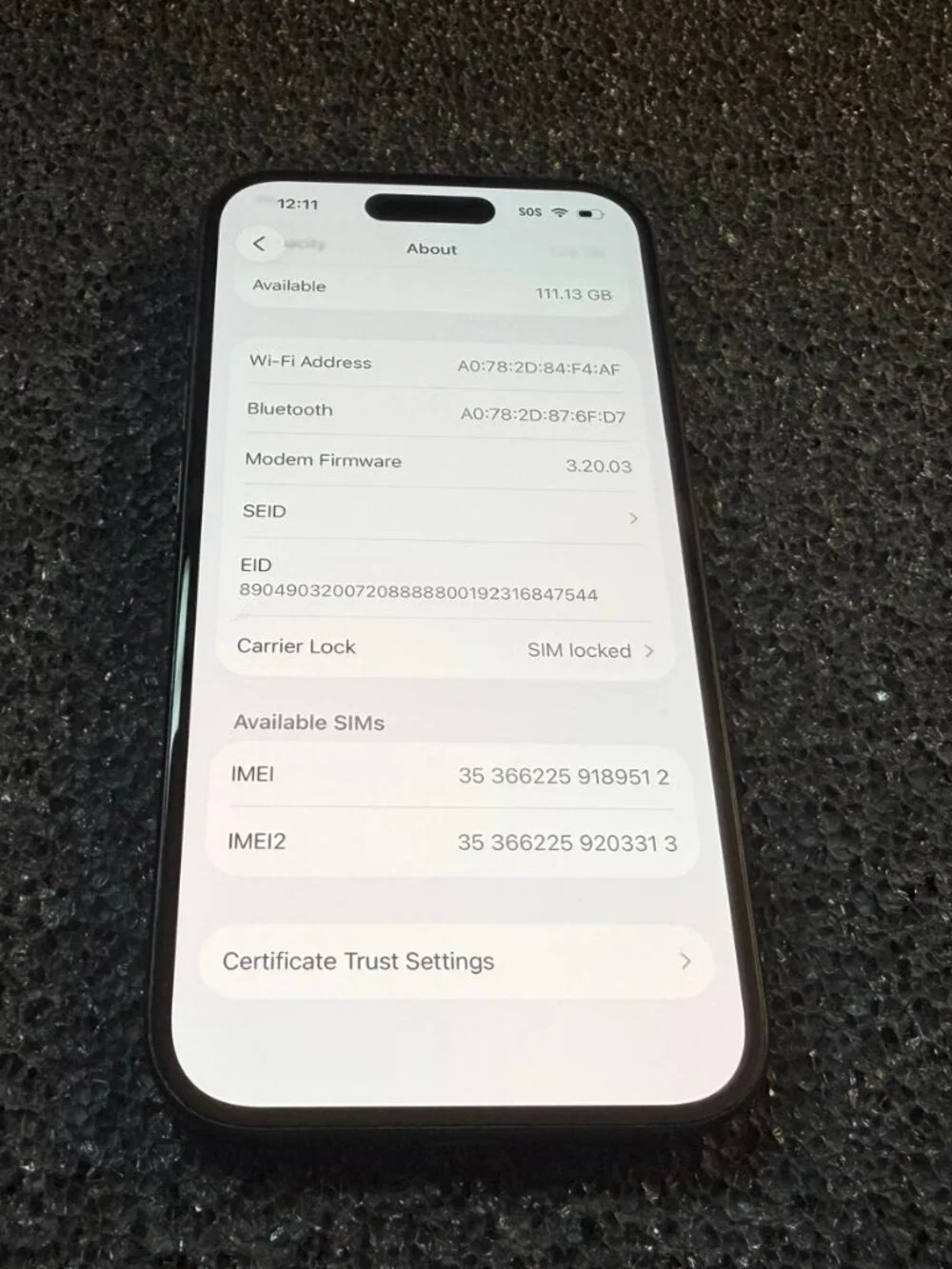 Apple iPhone 15 128GB T-Mobile Only. Very good condition